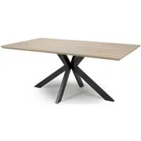 Manhattan 6 Seater Dining Table with Spider Legs - Oak