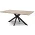 Manhattan 6 Seater Dining Table with Spider Legs - Oak