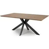 Manhattan 6 Seater Dining Table with Spider Legs - Walnut