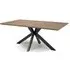 Manhattan 6 Seater Dining Table with Spider Legs - Walnut