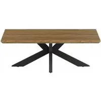 Manhattan Coffee Table with Spider Legs - Light Walnut
