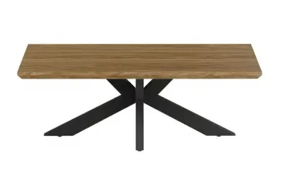 Manhattan Coffee Table with Spider Legs - Light Walnut