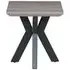 Manhattan Square End Table with Spider Legs - Grey