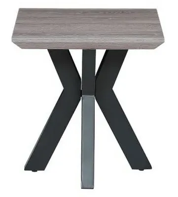 Manhattan Square End Table with Spider Legs - Grey image