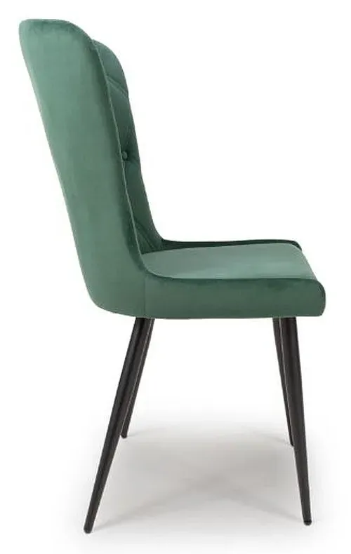 Merlin Dining Chair Set of 2 - Green, Fabric