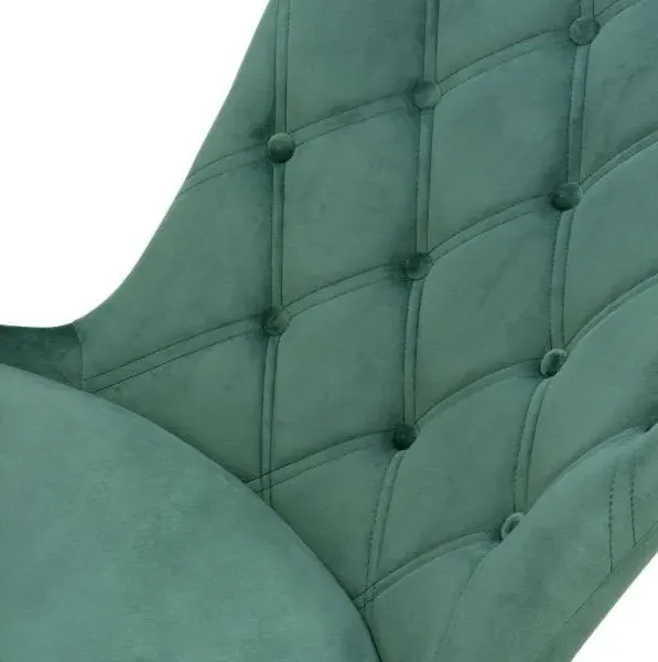 Merlin Dining Chair Set of 2 - Green, Fabric