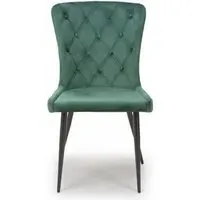 Merlin Dining Chair Set of 2 - Green, Fabric