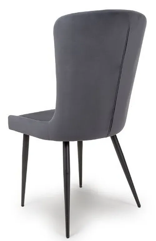 Merlin Dining Chair Set of 2 - Grey, Fabric