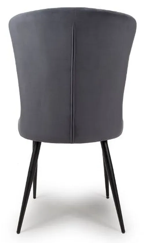 Merlin Dining Chair Set of 2 - Grey, Fabric