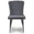 Merlin Dining Chair Set of 2 - Grey, Fabric