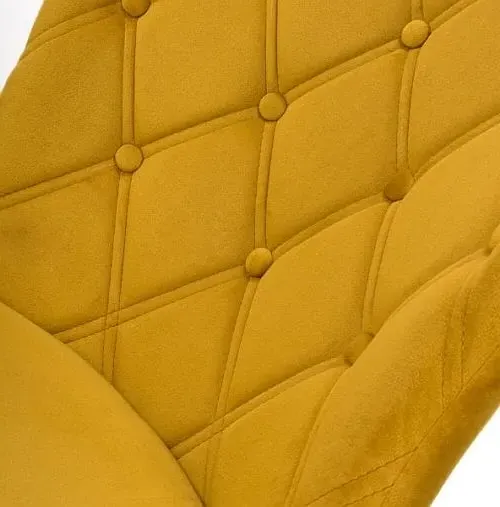 Merlin Dining Chair Set of 2 - Yellow, Fabric