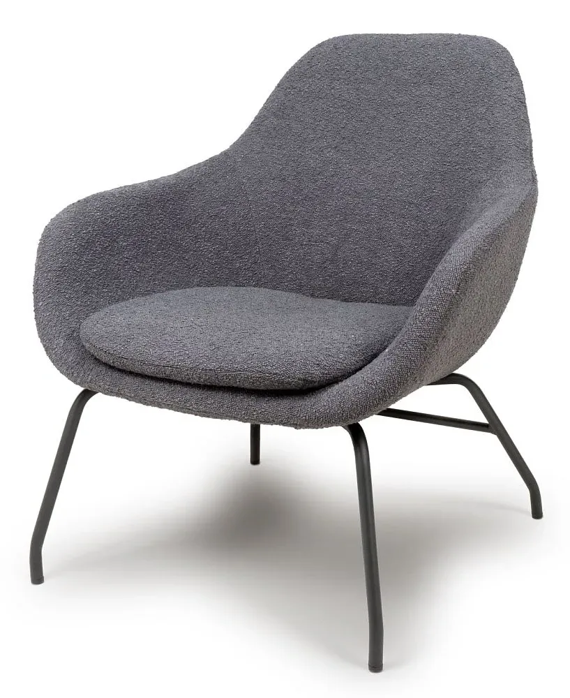 Moby Accent Chair - Grey, Fabric