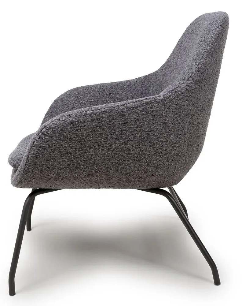 Moby Accent Chair - Grey, Fabric