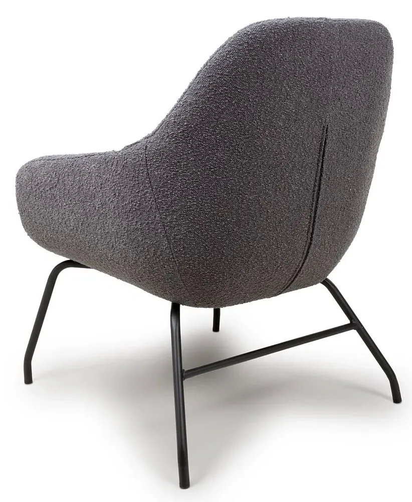Moby Accent Chair - Grey, Fabric