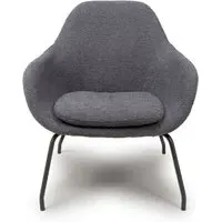 Moby Accent Chair - Grey, Fabric