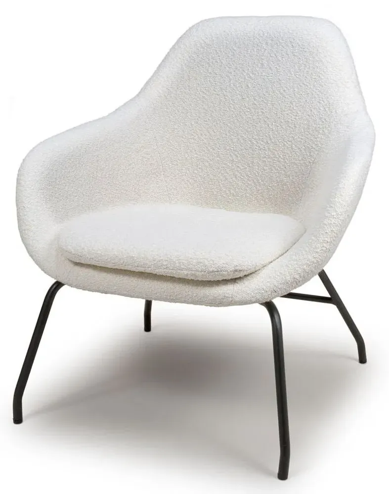 Moby Accent Chair - Ivory, Fabric