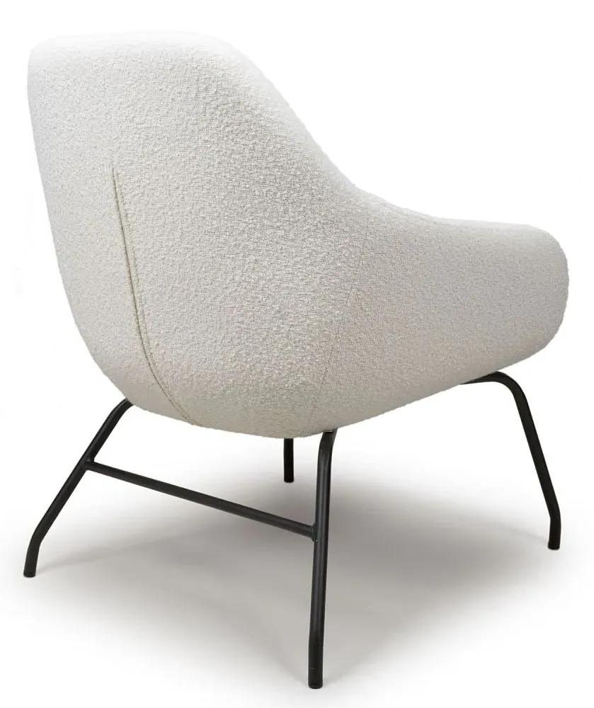 Moby Accent Chair - Ivory, Fabric