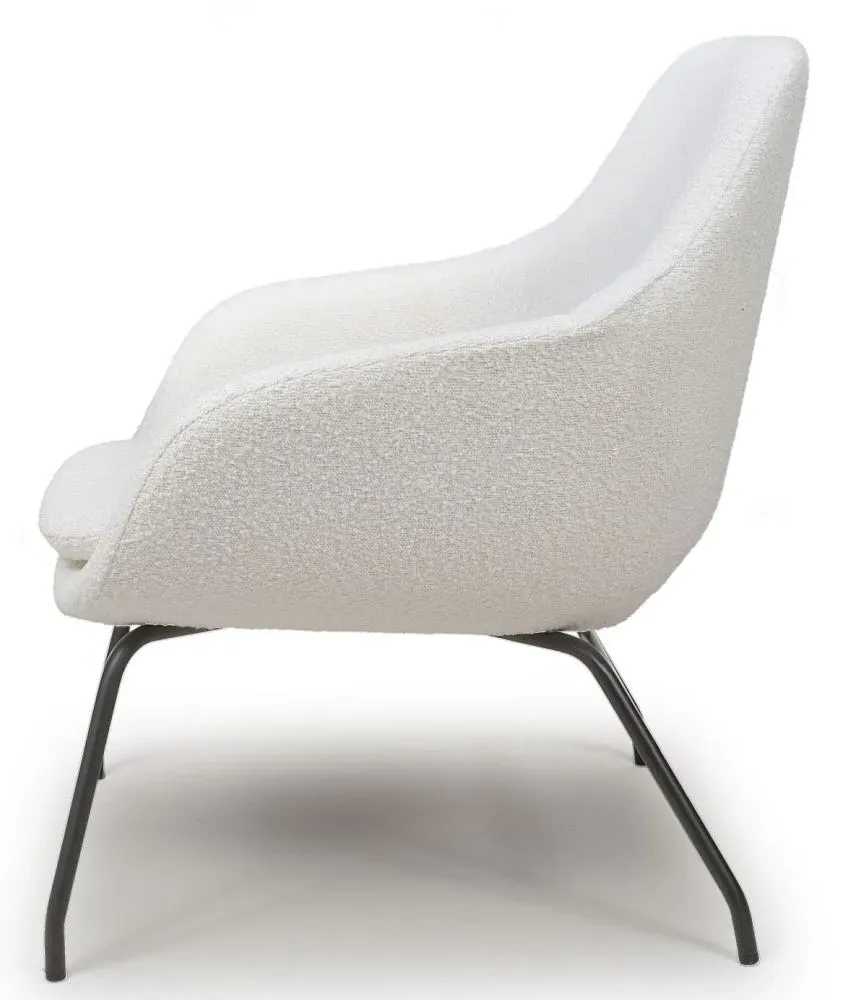 Moby Accent Chair - Ivory, Fabric