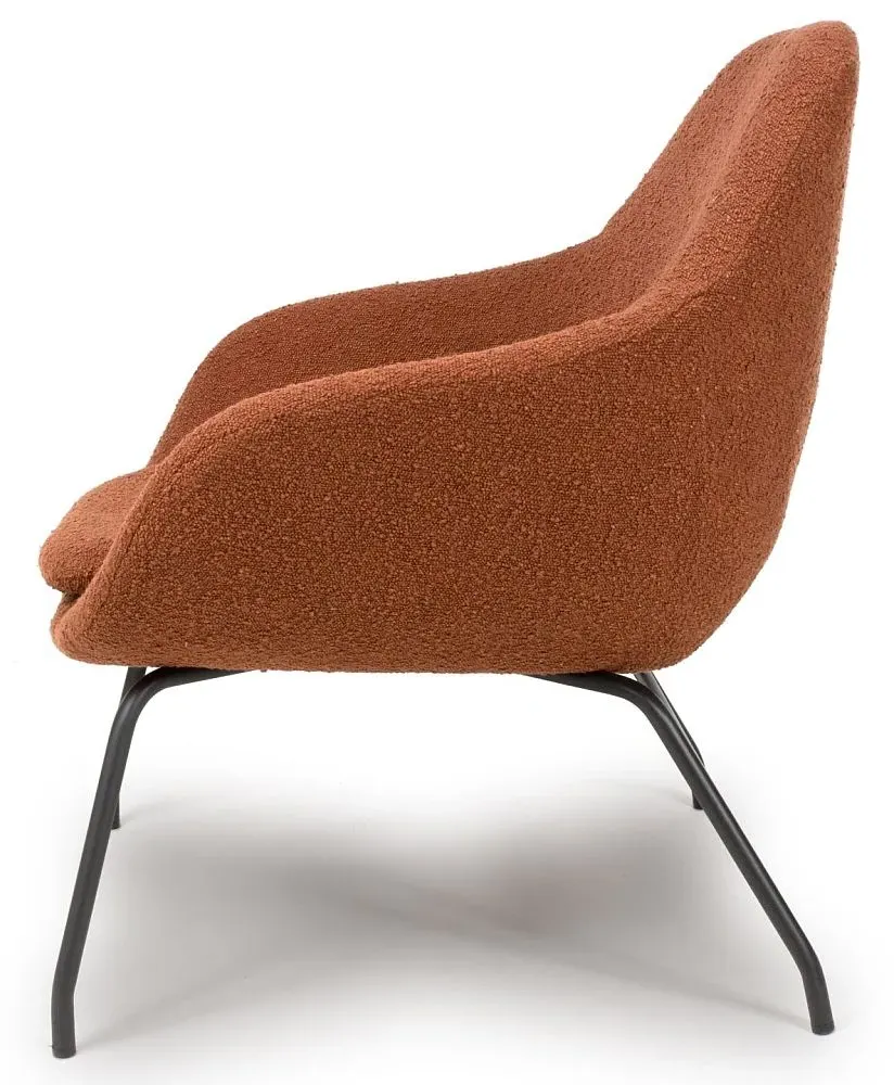 Moby Accent Chair - Orange, Fabric