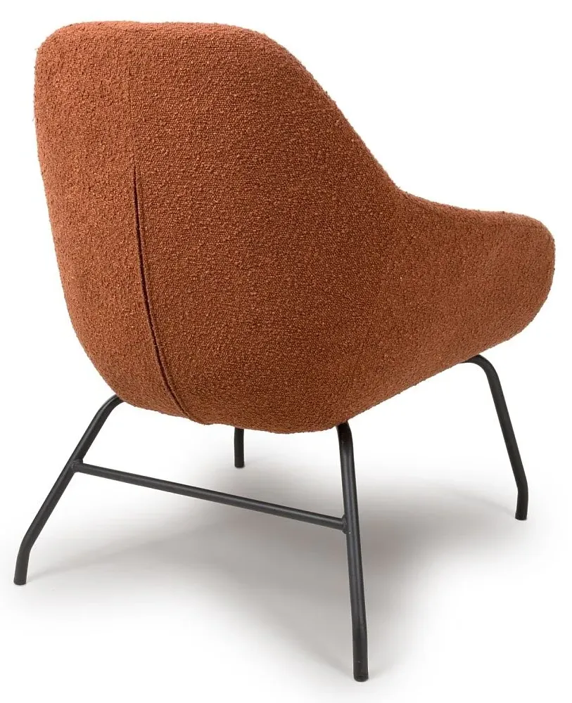 Moby Accent Chair - Orange, Fabric