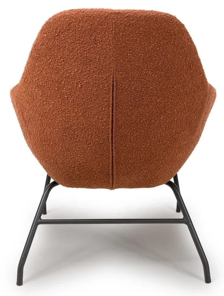 Moby Accent Chair - Orange, Fabric