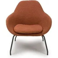 Moby Accent Chair - Orange, Fabric