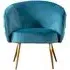 Monica Accent Chair - Federal Blue, Velvet
