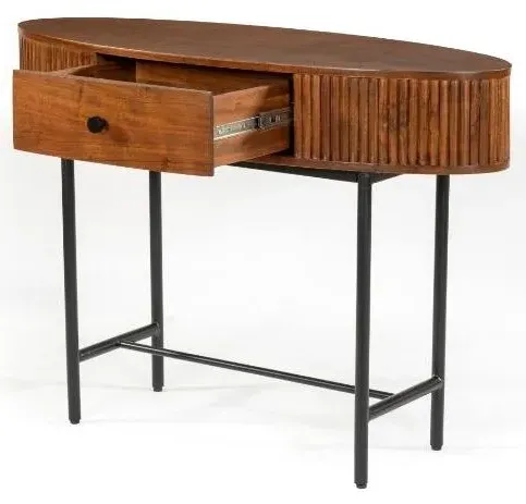 Panama 1 Drawer Console Table - Walnut, Acacia Wood