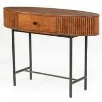 Panama 1 Drawer Console Table - Walnut, Acacia Wood