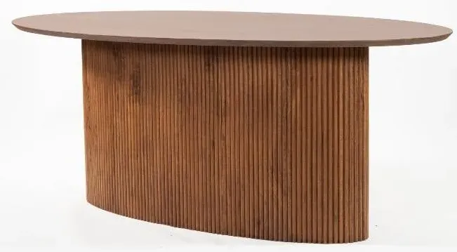 Panama 8-Seater Oval Dining Table - Walnut, Acacia Wood