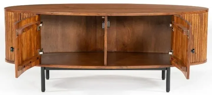 Panama Acacia Wood TV Unit - Walnut