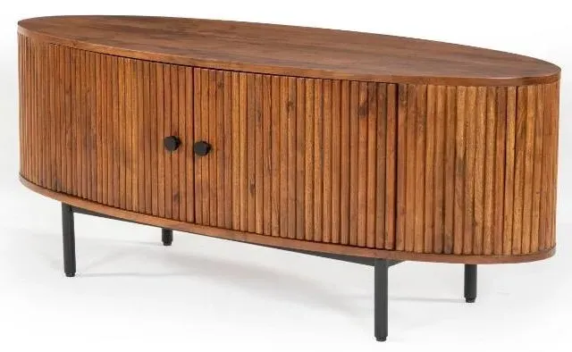 Panama Acacia Wood TV Unit - Walnut