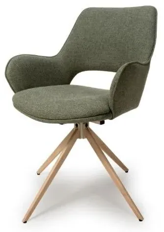 Perth Swivel Dining Chair - Sage, Fabric
