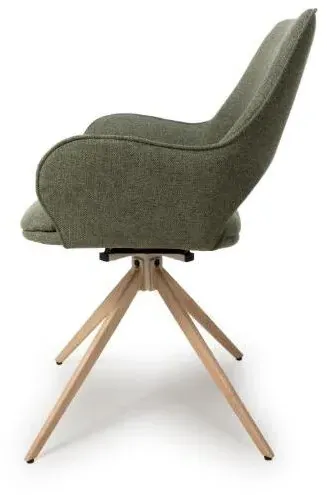 Perth Swivel Dining Chair - Sage, Fabric