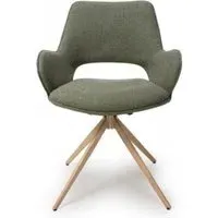 Perth Swivel Dining Chair - Sage, Fabric