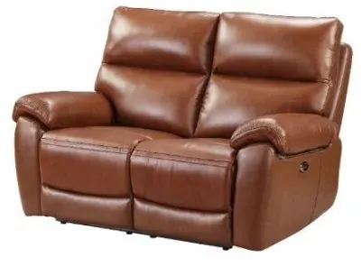 Rocco 2-Seater Power Sofa - Saddle, Leather image