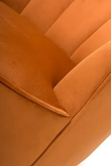 Stella Accent Chair - Orange, Fabric