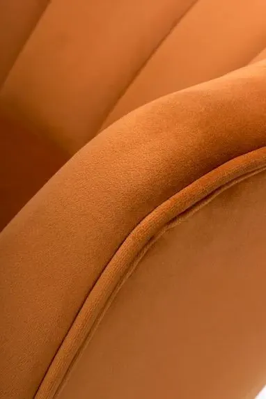 Stella Accent Chair - Orange, Fabric