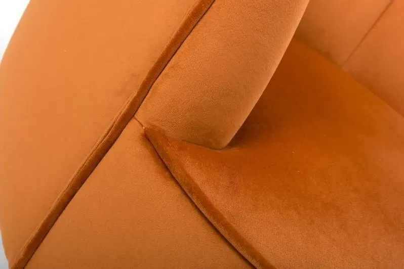 Stella Accent Chair - Orange, Fabric