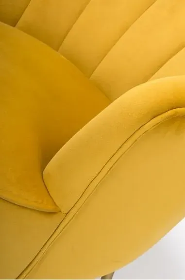 Stella Accent Chair - Yellow, Fabric