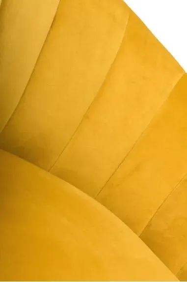 Stella Accent Chair - Yellow, Fabric