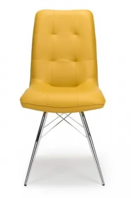 Tampa Dining Chair Set of 2 - Ochre, Faux Leather image