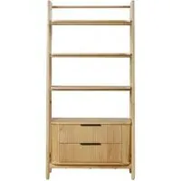 Vermont 2 Drawer Bookcase - Natural Oak