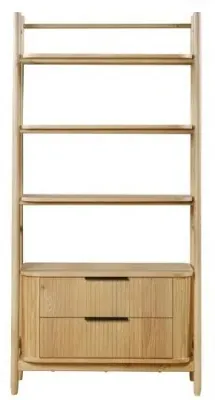 Vermont 2 Drawer Bookcase - Natural Oak image