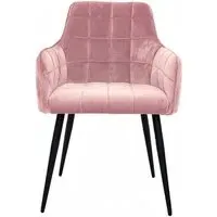 Vienna Dining Chair Set of 2 - Blush, Velvet