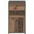 2 Drawer 1 Door Cabinet - Grey, Wood
