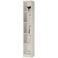 4 You Slim Tall Bookcase - White