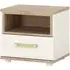 4Kids 1 Drawer Bedside Cabinet - White, Oak