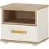 4Kids 1 Drawer Bedside Cabinet - White, Oak