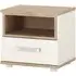 4Kids 1 Drawer Bedside Cabinet - White, Oak